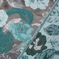 thumbnail image 2 of Garden Bloom Floral Extra Wide Metallic 110" Heavyweight Upholstery Jacquard Polyester Fabric By The Yard (Mint, 1 Yard), 2 of 3