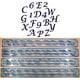 FMM Sucrier Alphabet et Nombre Coupeur Ensemble - Script - Majuscules – image 1 sur 4