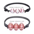 thumbnail image 2 of Sonducket 20 piezas de pulseras de béisbol de softbol, ​​cuerda de cera, recuerdo de fiesta trenzado, brazalete inspirador, de joyería de Ropa, zapatos y accesorios Miscelánea Rugby Sonducket AP012164-02, 2 of 6