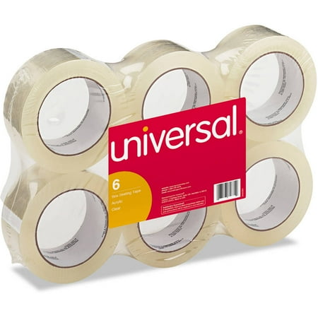 Clear Box Seal Tape (2 Pack) Universal General-Purpose Box Sealing Tape, 48mm x 54.8m, 3