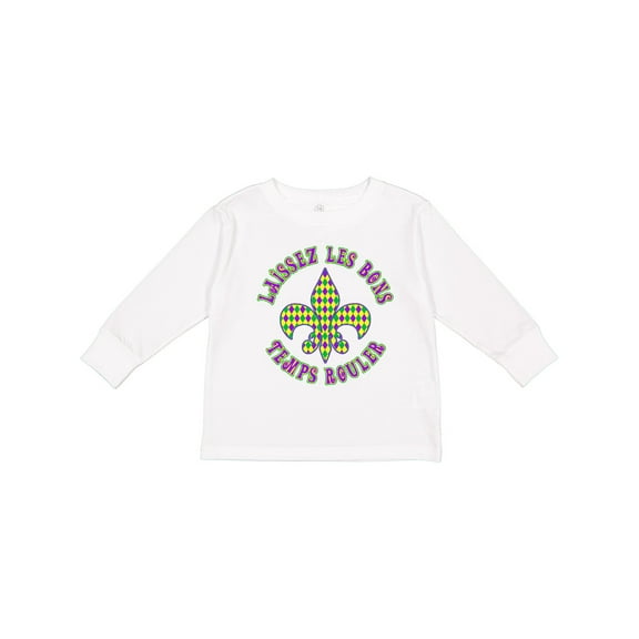 Inktastic French Mardi Gras Boys or Girls Long Sleeve Toddler T-Shirt