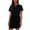 *Black, variant on Women's 2 Piece Drawstring Skirt Sets,Short Sleeve T-Shirt and Skort For Women,Ladies Summer Sweatsuits with Pockets,Red,S-2XL