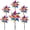 Rainbow, variant on Minzimin 6Pcs Sparkly Wind Spinners for Yard and Garden, Lawn Yard Decorations Colorful Pinwheels 9.4in Reflective Whirligigs Windmill to Scare Birds