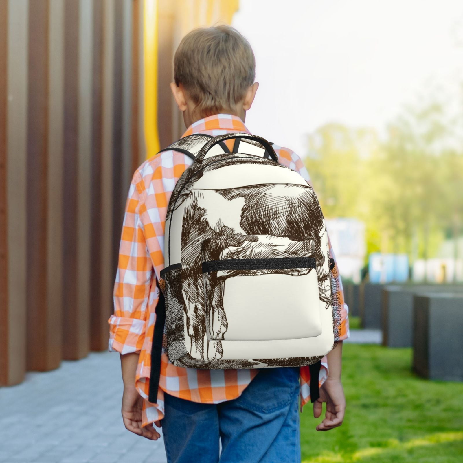 Xecao Cow 1 Print Casual Backpack: A Computer Backpack Ideal for Men and Women, Perfect for College, School, or Daily Travels-One Size
