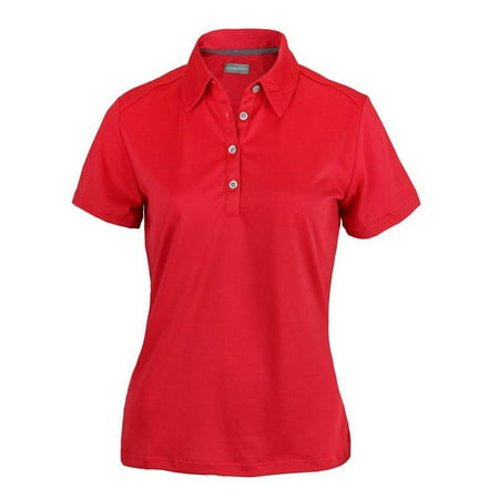 Ashworth Women's Performance EZ-SOF Solid Short Sleeve Golf Polo Shirt ...