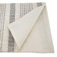 thumbnail image 2 of Fennco Styles Alexandra Collection Cottage Striped Cord Woven 100% Cotton 16 x 120 Inch Table Runner – Ivory Table Runner for Banquets, Family Gathering, Special Events and Home Décor, 2 of 3