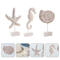 thumbnail image 4 of EeaseMX 1 juego/3 piezas de caballito de mar de madera, decoración de estrellas, decoración de caracolas, adorno de mesa, 4 of 8