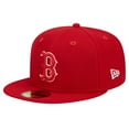 thumbnail image 3 of Men's New Era Red Boston Red Sox Logo 59FIFTY Fitted Hat, 3 of 6