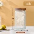 thumbnail image 2 of CEJGXOZ Tarro de cristal vintage, 2 Envases de vidrio de 34oz con tapa herm&eacute;tica, Recipientes de cocina, Tarro de cristal para mostrador de cocina, despensa, caf&eacute; en grano, az&am, 2 of 7