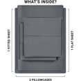 thumbnail image 2 of Soft Brushed Microfiber Sheet Set - 4 Pieces Full Bedding - Fade Resistant, 2 of 5