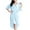 Light Blue, variant on Robe Sets for Women Satin Robe with Nightgown 2 Piece Sleepwear Cami Nightwear Bridesmaid Robes Ladies Cotton Nightgown Dark Blue One Size