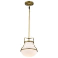 thumbnail image 5 of Nuvo Lighting Valdora 1 Light Pendant - 10 Inches - Natural Brass Finish - White Opal Glass - Natural Brass, 5 of 15
