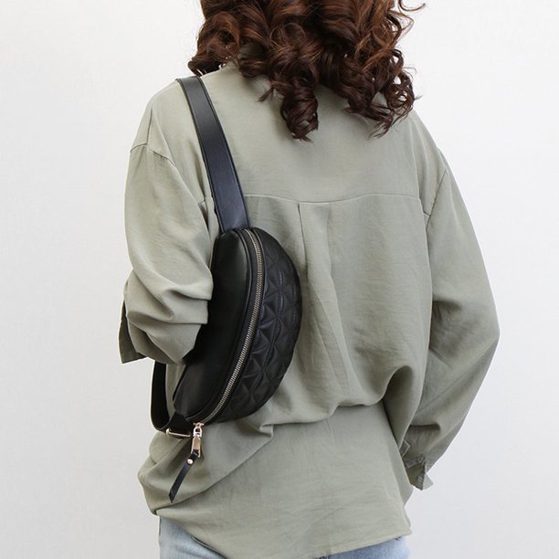 Bolsa s de pecho de tendencia para mujer de cintura de Ehuebsd cuero PU de Color sólido bolso cruzado de hombro para mujer bolsos diarios para teléfono Shopper 20