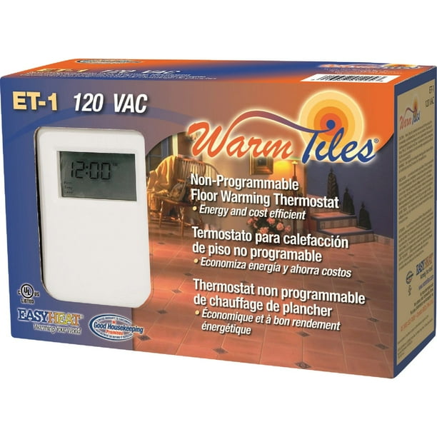 Easy Heat 120v Or 240v Thermostat Fg, Warm Tiles Easy Heat Thermostat Manual