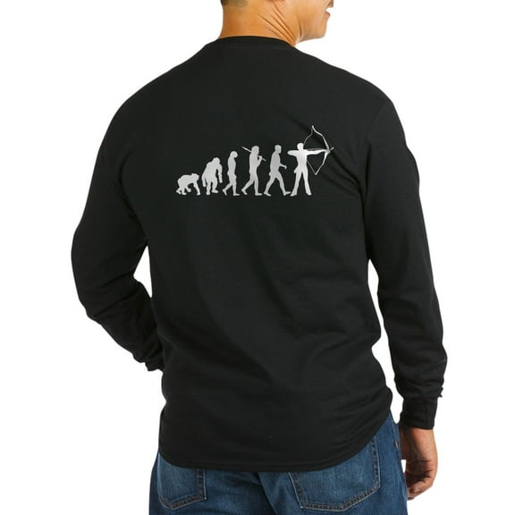 CafePress - Evolution Archery Long Sleeve T Shirt - Long Sleeve Dark T-Shirt
