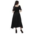 thumbnail image 4 of Moomaya Short Sleeve Partywear Viscose Santoon Scoop Neckline Dress For Women, 4 of 5