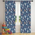 thumbnail image 5 of Blackout Kids Curtains,Dark Blue Princess Fairy Forest Pattern Childrens Insulated Curtains Set Of 2,Bedroom Essentials,Toddler Room Decor 42"x84", 5 of 5