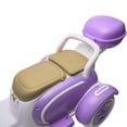 thumbnail image 6 of 12V Kids Ride On Motorcycle, 2-Seater 3-Wheel Electric Scooter for Kids 3-6, Dual Motor Ride On Toy with Bluetooth, Music, LED Headlight, Storage Trunk,Purple, 6 of 8