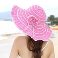 thumbnail image 2 of Womens UV Protection Wide Brim Hats,Flower Foldable Hat for Travel, 2 of 7
