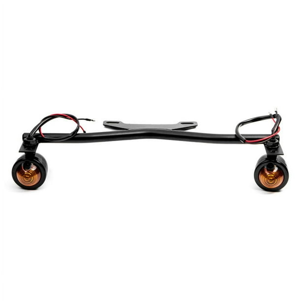 Chrome Motorcycle Light Bar Bracket With Amber Turn Signals For Suzuki Boulevard M109R M50 M90