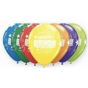 Qualatex Birthday Loops Stars Carnival Assortment 16 Inch Latex Balloons Bag of 50 [42949]