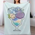 thumbnail image 4 of Pokemon Eevee Glaceon Throw Blanket Cute Flannel for Boys Girls Men Women, 4 of 7