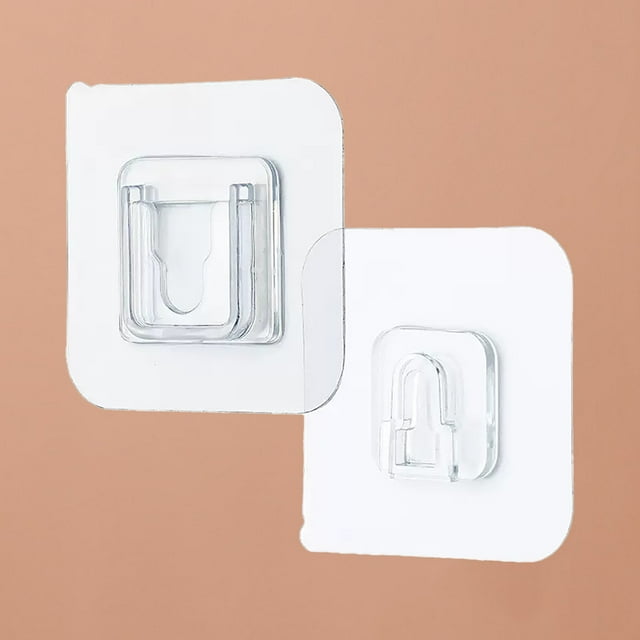 Ganchos Adhesivos De Doble Cara, Ganchos Autoadhesivos De Eliminación De Acrílico Sin Rastro Para Baño