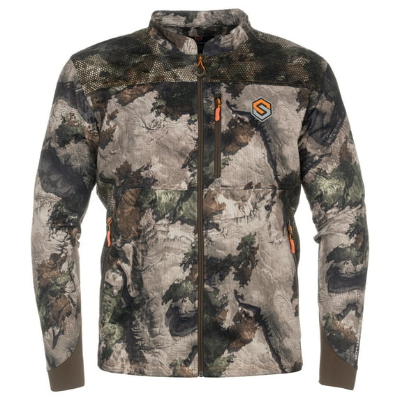 ScentLok Camo Hunting Jacket for Men - Savanna Aero Crosshair Lightweight Gear (Mossy Oak Terra Gila, Large)
