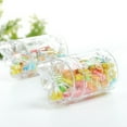 thumbnail image 3 of CIMAXIC Wedding 12pcs Transparent Packing Box Plastic Candy Box Gift Container Wedding Souvenirs,3.35"X1.77"X1.77", 3 of 5