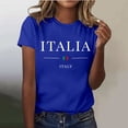 thumbnail image 2 of BOOMNY Womens Short Sleeve Tshirts Crew Neck Italian Day Graphic T-Shirts Summer Tee Tops for Women, 2 of 4