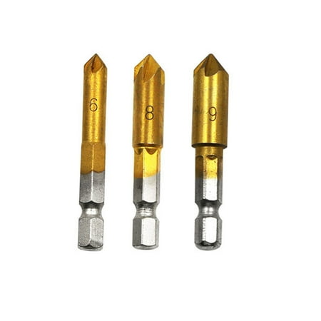 

Woodworking Chamfer Drilling Tool Chamfering End Mill Cutter Drill Bit 6MM 8MM 9mm 13MM 16MM 19mm for Wood and Metal