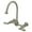 Brushed Nickel, variant on Kingston Brass KS1298AL Restoration Wall Mount Bridge Kitchen Faucet, Brushed Nickel