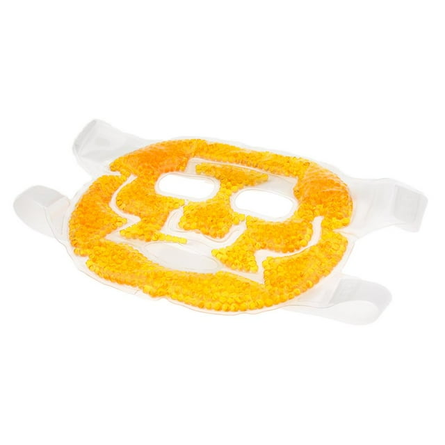 Masque Gel pour les Yeux Intégral Réutilisable pour Micro-Ondes, Congelable, Enveloppant Chaud Froid Rafraîchissant pour Sécher les Yeux, Cernes, Poches, Fatigue, Doré