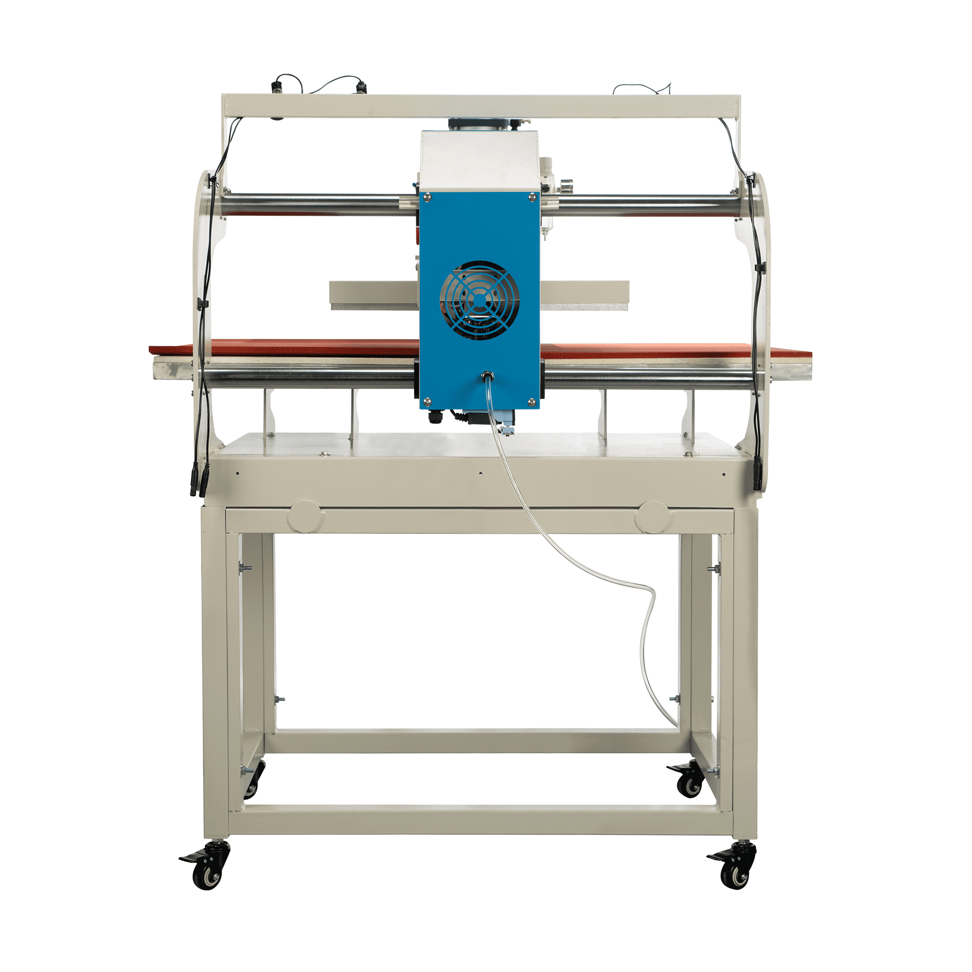20 x 28 pneumatic up sliding dual platen heat press machine with infrared positioning