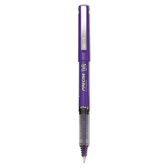 Pilot Precise V5 Pen - Fine Pen Point Type - 0.5 Mm Pen Point Size - Purple Ink - Purple Barrel - 12 / Dozen (25106_40)