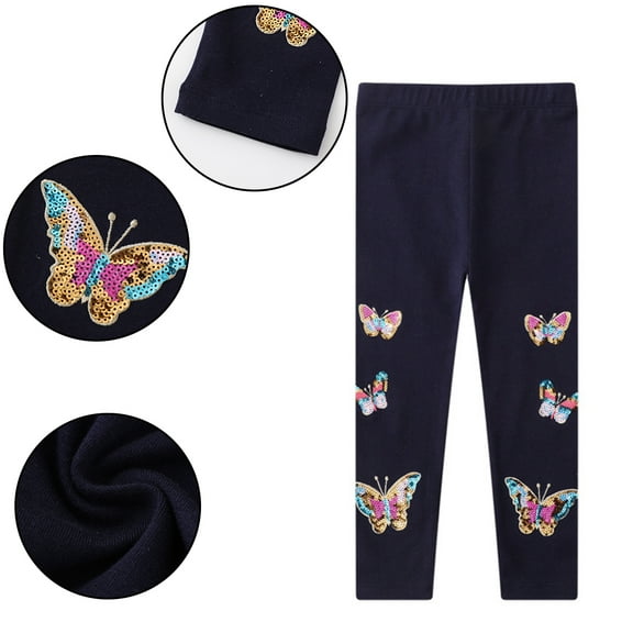 Esaierr Toddlers Leggings Spring Fall Basic Legging for Kids 2-7Y Fitting Long Pant Girls Leggings Baby Active Leggings