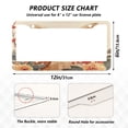 thumbnail image 7 of Aluminum License Plate Frame 2 Pack Car Exterior Accessory Car Tag Holder for Front Rear Plates Cars Decor Deer Surrounded by Autumn Leaves, 7 of 7