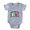 Heather Grey, variant on CafePress - Irish Puerto Rican Bl Tr - Cute Infant Baby Football Bodysuit