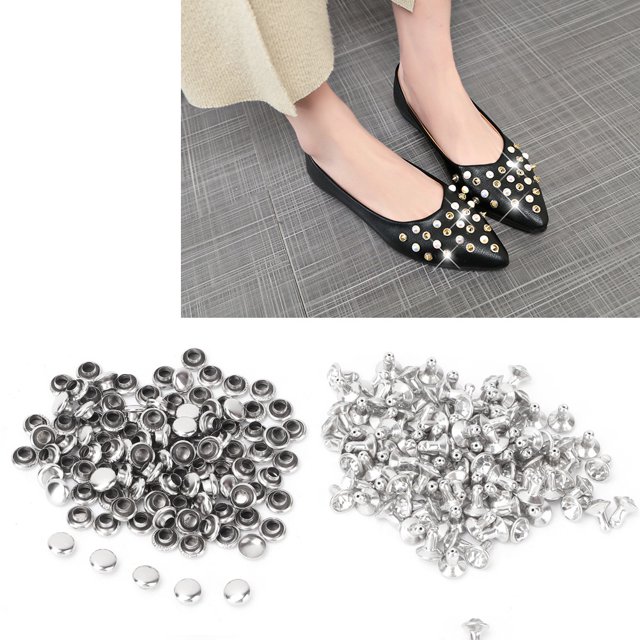 Rivets, Rivets en Cuir Résistants à l'Usure, Chaussures Belles Antirouille pour Boîtes Vêtements Sacs