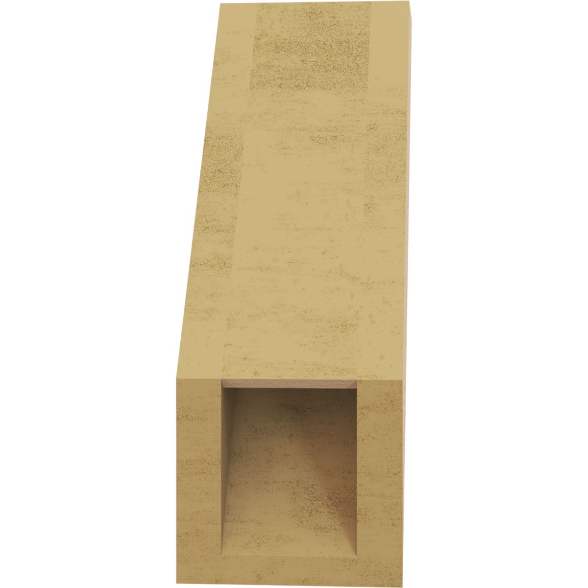 Ekena Millwork 5"W x 10"D x 14"H Traditional Rough Cedar Woodgrain TimberThane Knee Brace, Primed
