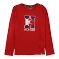 thumbnail image 1 of Tommy Hilfiger - Camiseta gráfica de manga larga para mujer, color rojo, extragrande Tommy Hilfiger Camiseta gráfica, 1 of 1