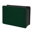 thumbnail image 1 of Estuche para Gafas de Sol de Coche Unique Bargains Universal Estuche Protector de Gafas Cuero Sintético, Piedras de Rhinestone, Metal Verde 7.87"x5.51" 1 Pcs, 1 of 1