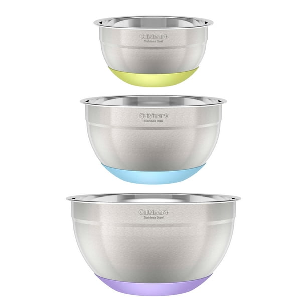 stainless mixing bowls with lids