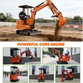 thumbnail image 3 of MachPro DS-15Pro 1.2 Ton Mini Excavator – 13.5HP Briggs & Stratton Engine, Pilot Control System, 36" Width for Tight Gates – Includes Bucket, Ripper, Rake & Thumb, 3 of 9