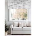 thumbnail image 5 of Valance Curtains for Kitchen Windows Gray Marble Gradient Crack ArtRod Pocket Valance Minimalist Modern Style Short Window Curtain Topper for Bedroom Living Room Bathroom 54x18in, 5 of 9
