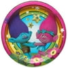 9" Trolls Round Paper Party Plate, 8ct