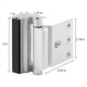thumbnail image 3 of Cerradura de Puerta de Seguridad, Cerradura de Refuerzo de Puerta una Prueba de NiñOs, con de 3 Pulgadas, Puede Soportar 800 Libras (Bolsa Plateada-2), 3 of 5