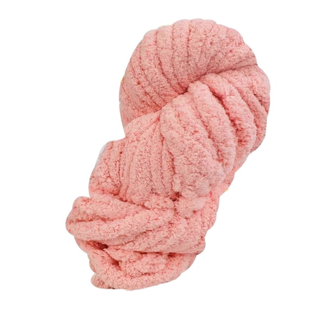 Hilo grueso y grueso, hilo voluminoso, hilo de lana gigante, hilo Tubular gigante, hilo de peso para cama de mascotas, macramé, suéter, fabricación de Rosa BLESIY Hilo de lana grueso