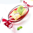 thumbnail image 6 of Christmas Holiday Candy Dish Glass Platter Dessert Serving Tray for Cookie Snacks Dessert Plate Table Centerpieces Decors, 6 of 8