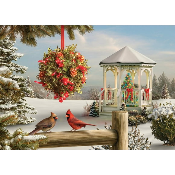 The Spirit of Love Boxed Christmas Cards - 15 Cards & 16 Foil Lined Envelopes